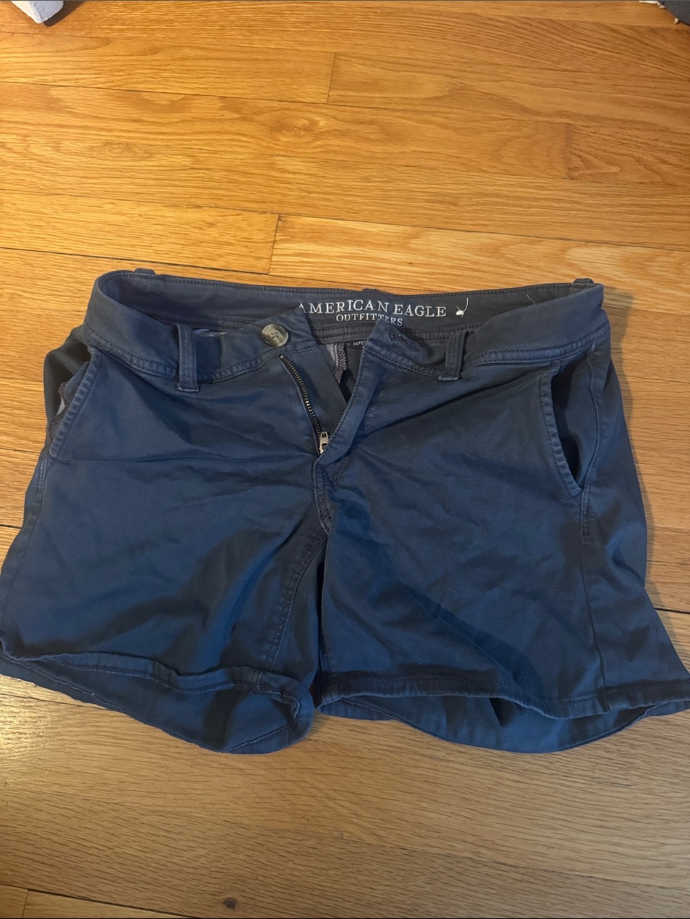 American Eagle Outfitters Navy Blue Jean-Style Women's Shorts